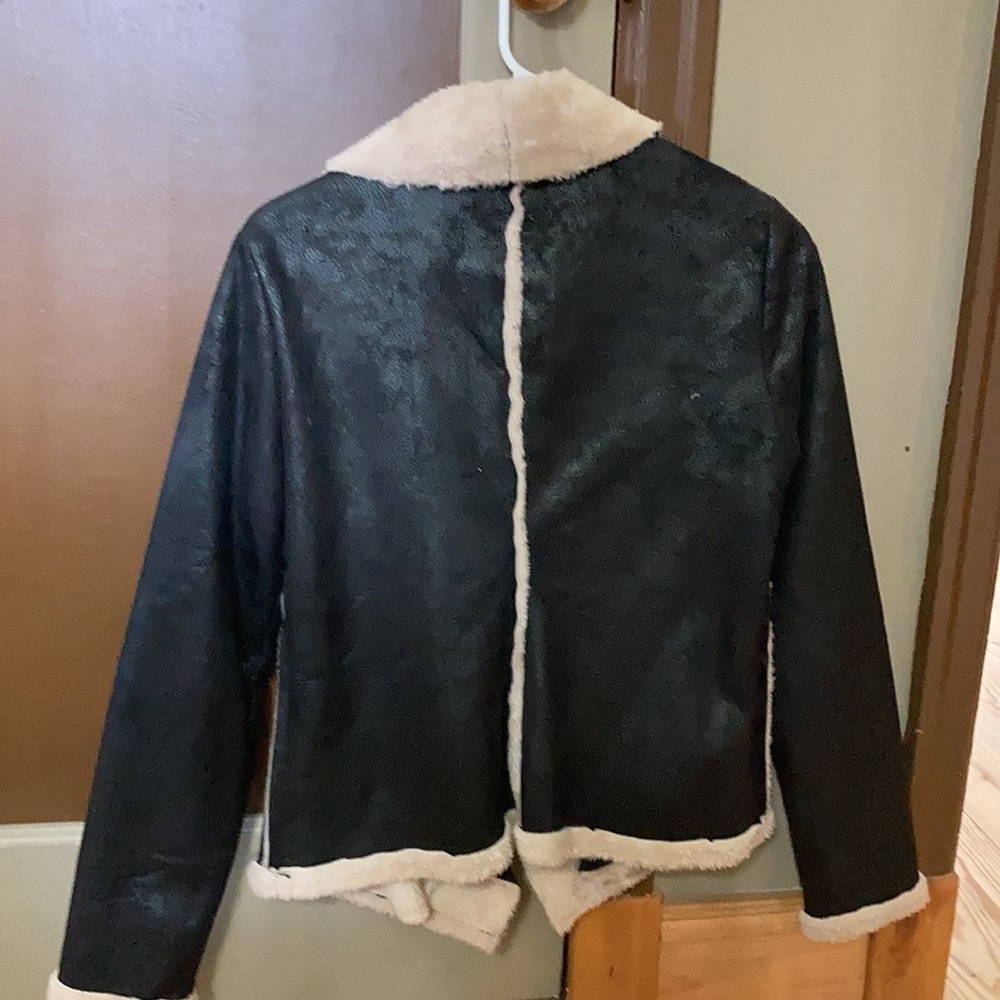 Leather and fleece jacket - Picture 2 of 2